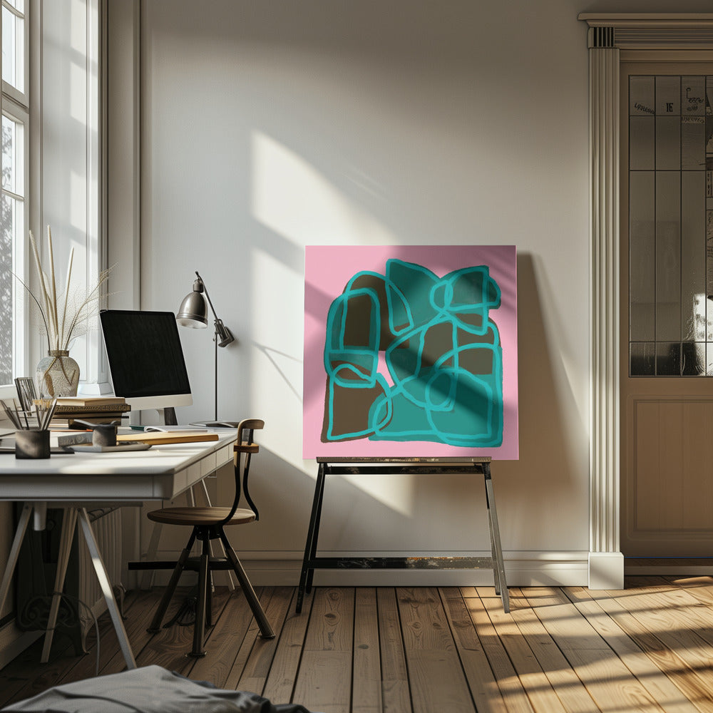 Pink Abstract | Canvas