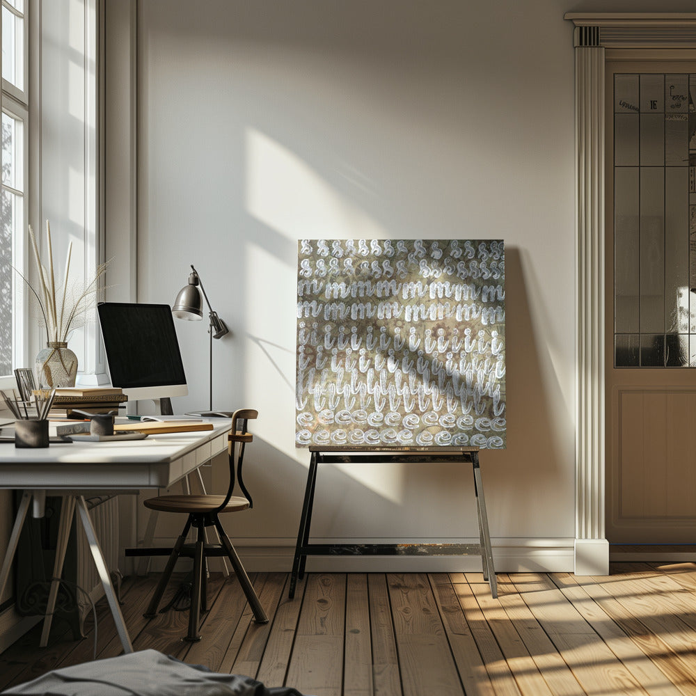 Echoed Letterscape | Canvas