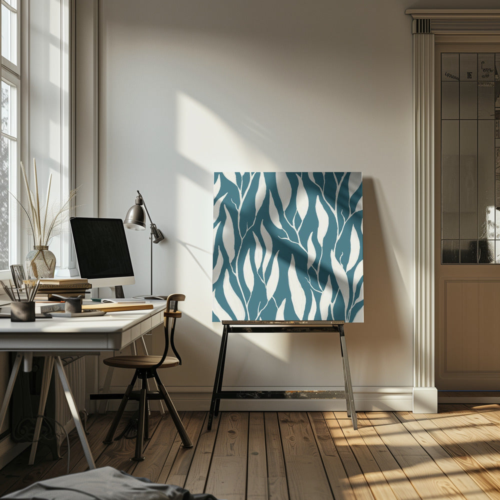 Tranquil Trailing Eucalyptus Branches Painted in Gouache | Canvas