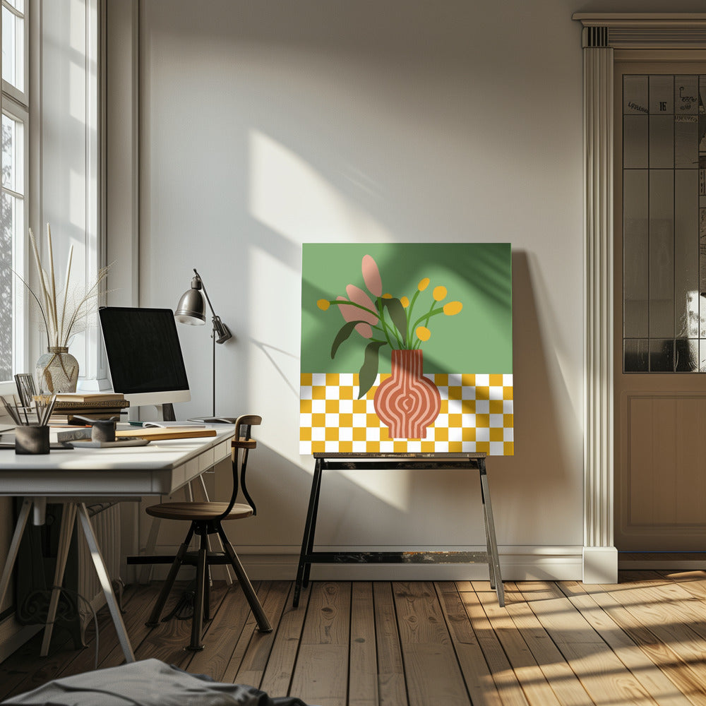Vase with flowers | Canvas