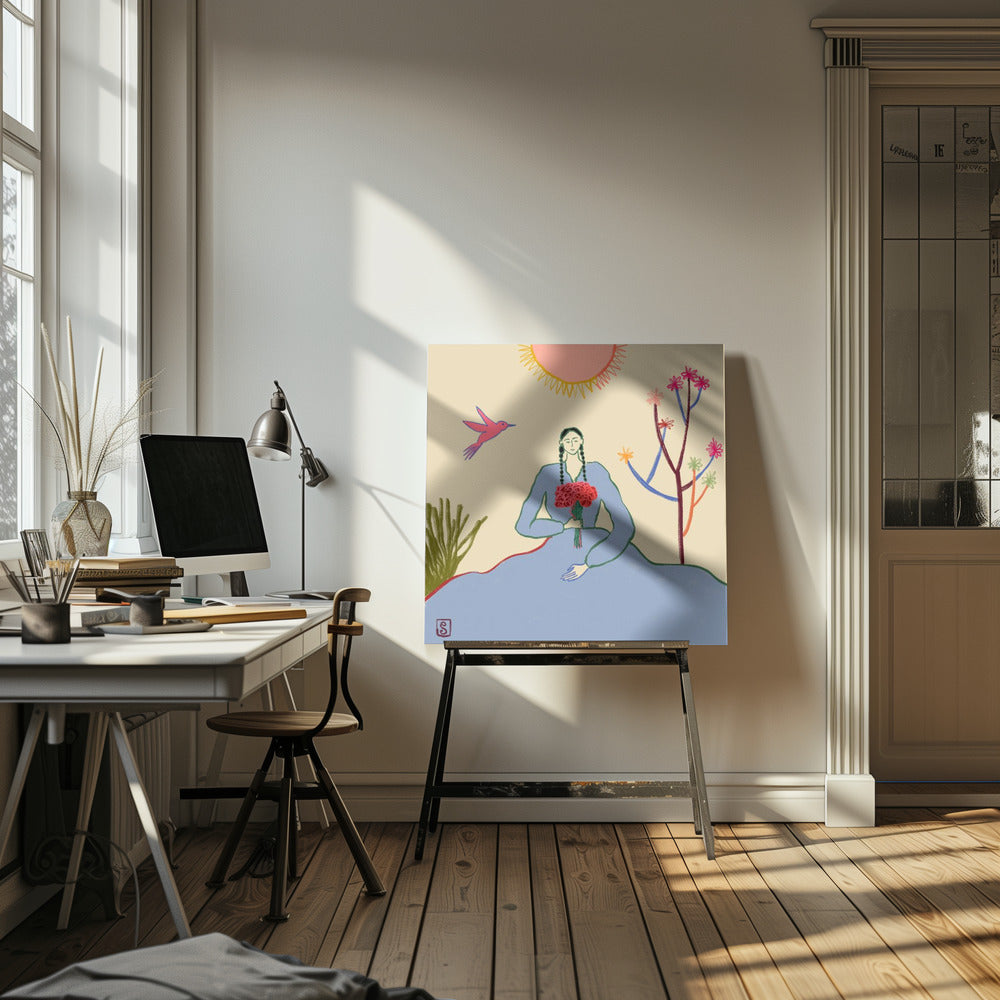 Serene Blossom&#039;s Embrace | Canvas