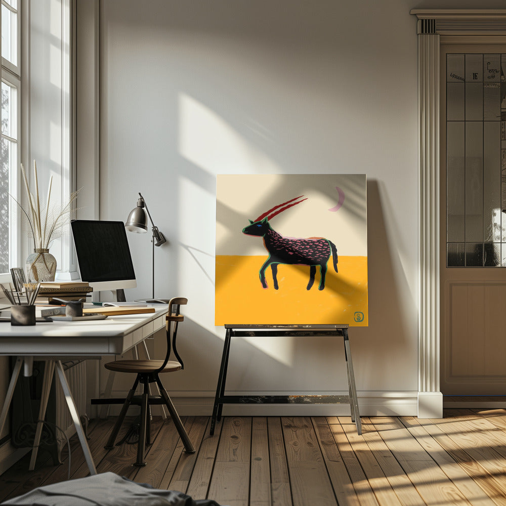 Stylized Animal With Vibrant Colors | Canvas