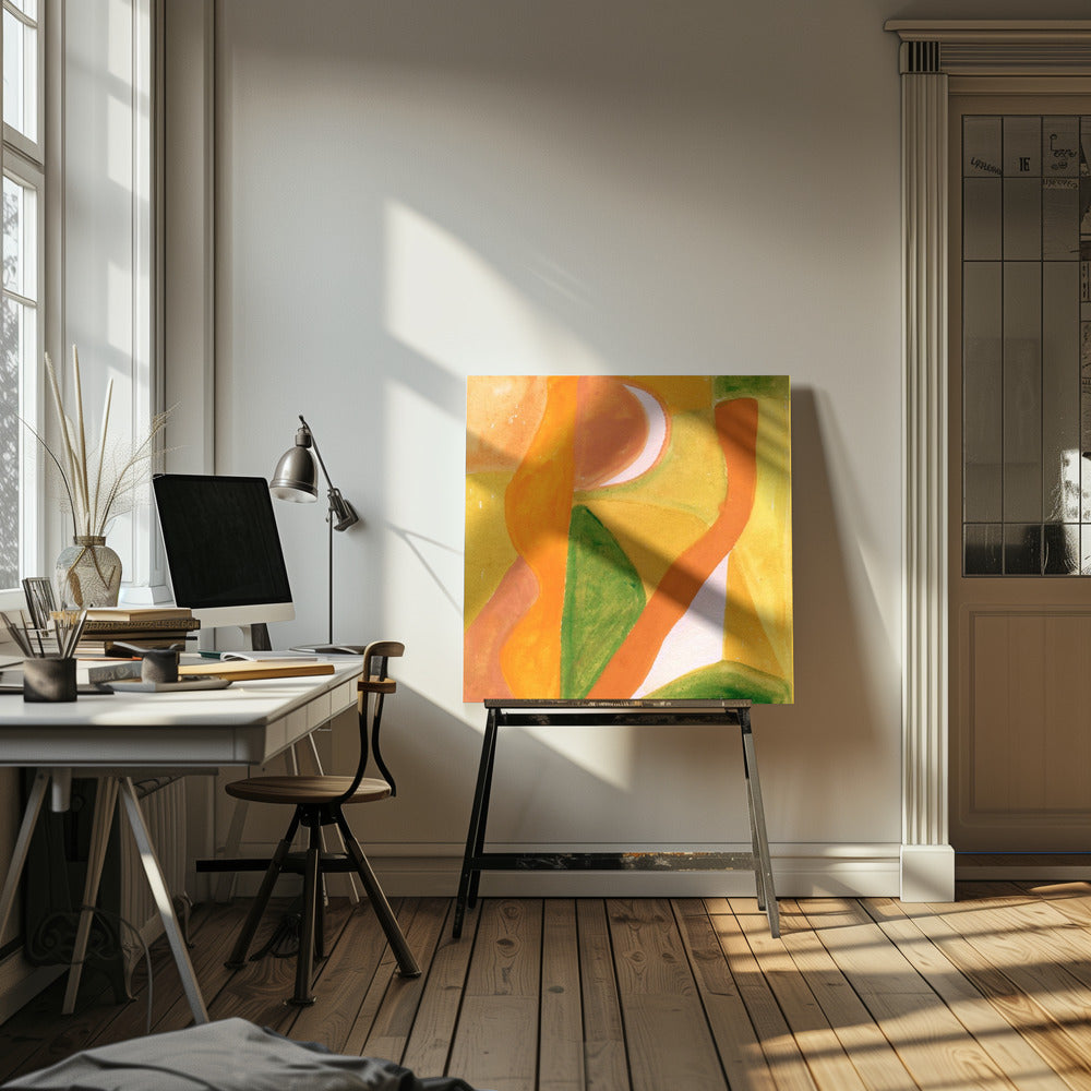 Orange and Golden Abstract | Canvas
