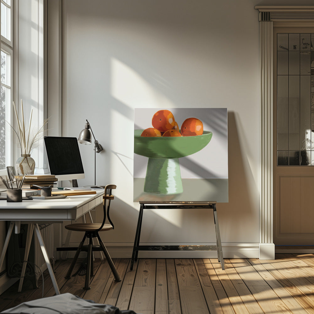 Mandarins in fruit bowl | Canvas