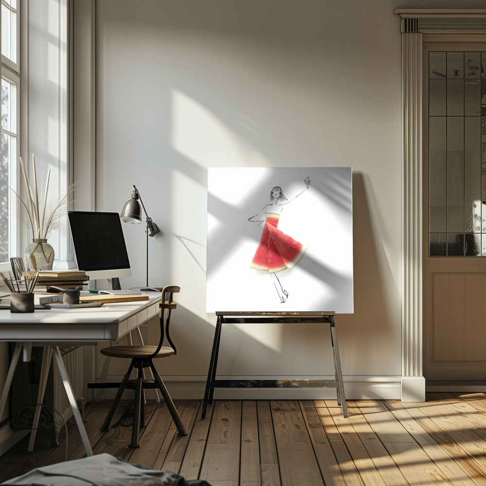 Watermelon Salut | Canvas