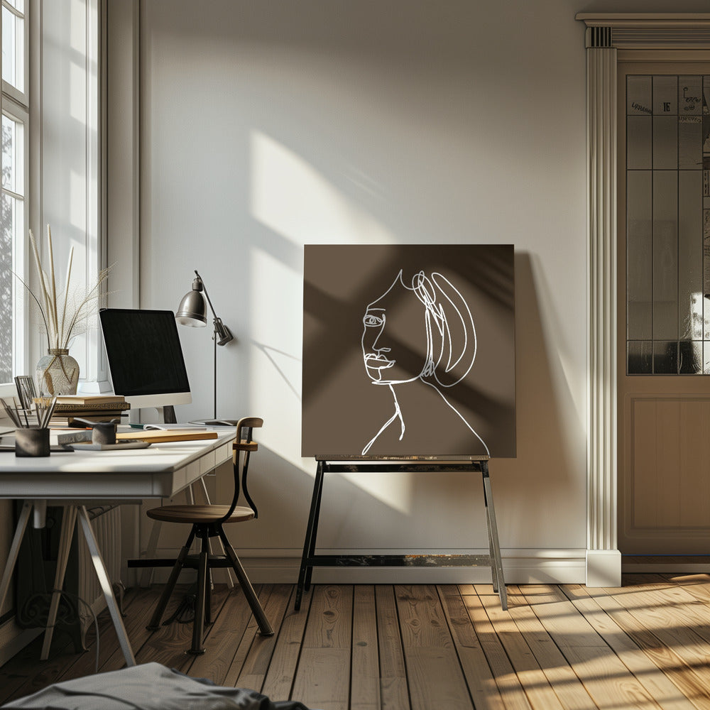 Woman LINE DRAWING | Canvas