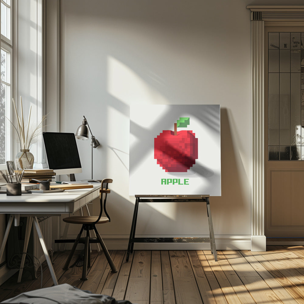 Pixel Fruit   Apple | Canvas