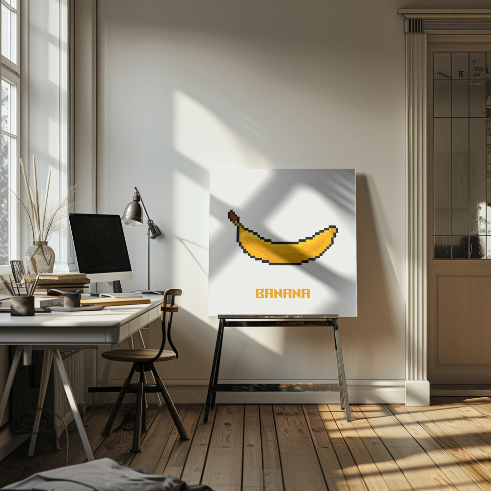 Pixel Fruit - Banana | Canvas