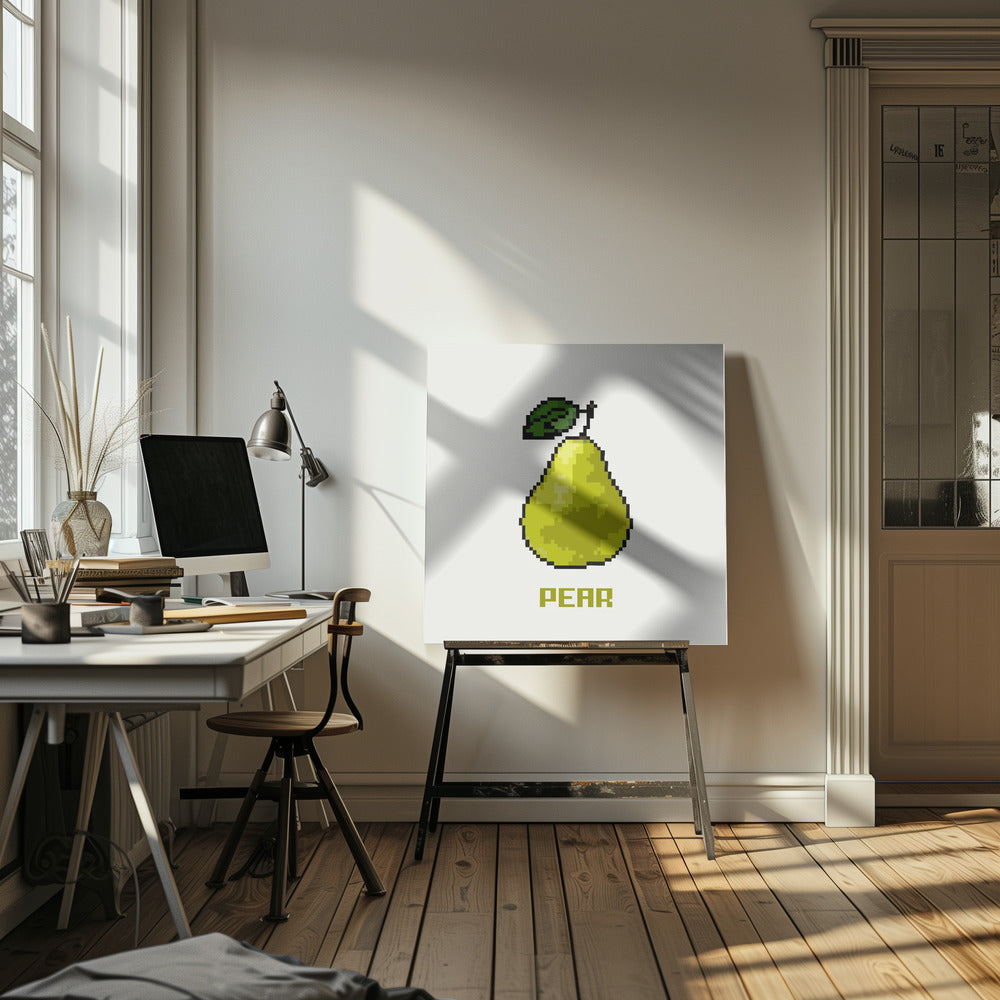 Pixel Fruit - Pear | Canvas