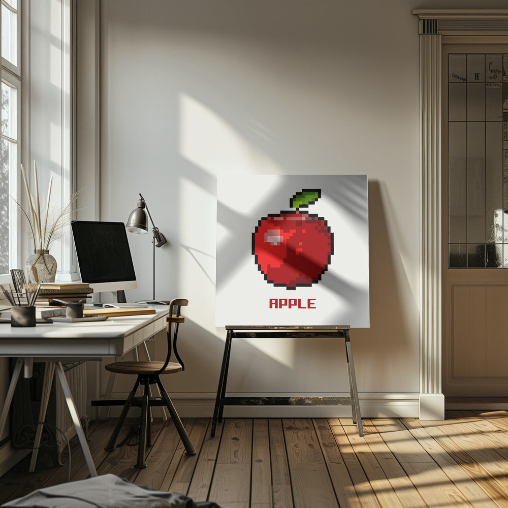 Pixel Fruit - Apple | Canvas