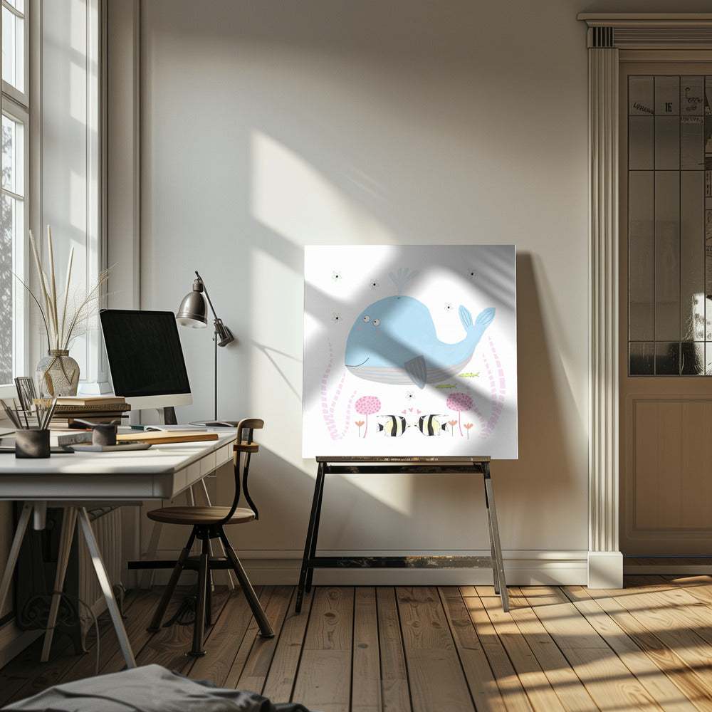 Whale&#039;s Garden Dream | Canvas