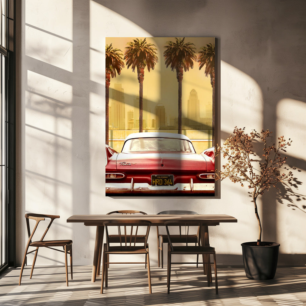 PLYMOUTH SAVOY WITH PALMS | Canvas