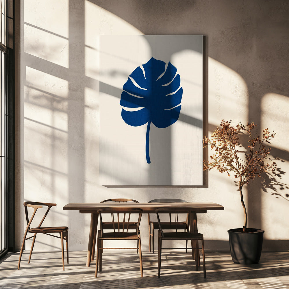Monstera Canvas Blue | Canvas
