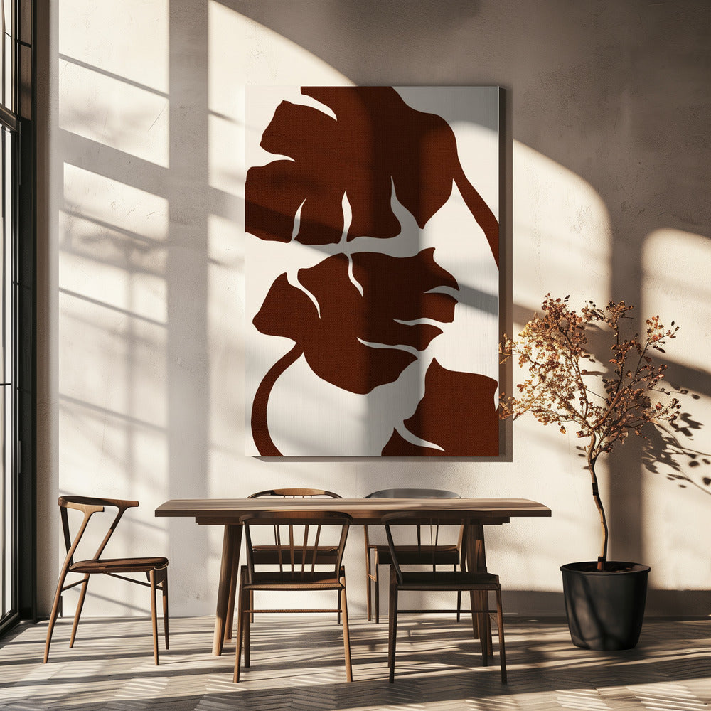 Monstera Canvas Brown | Canvas