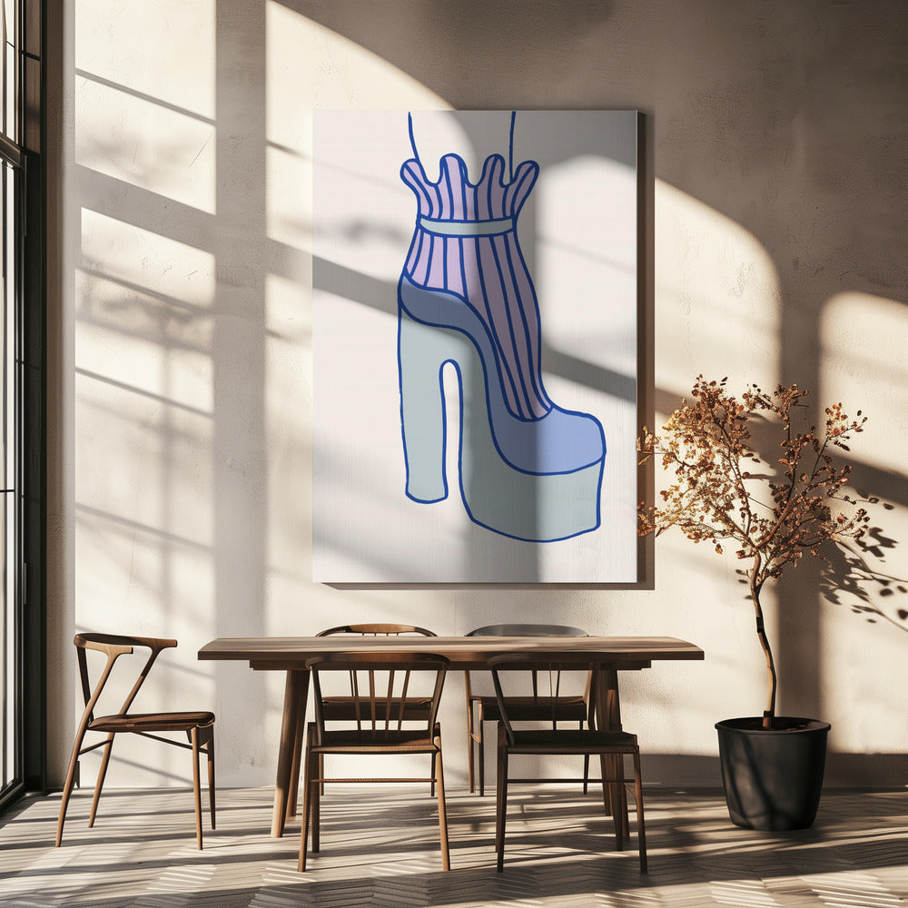 Blue Heel | Canvas