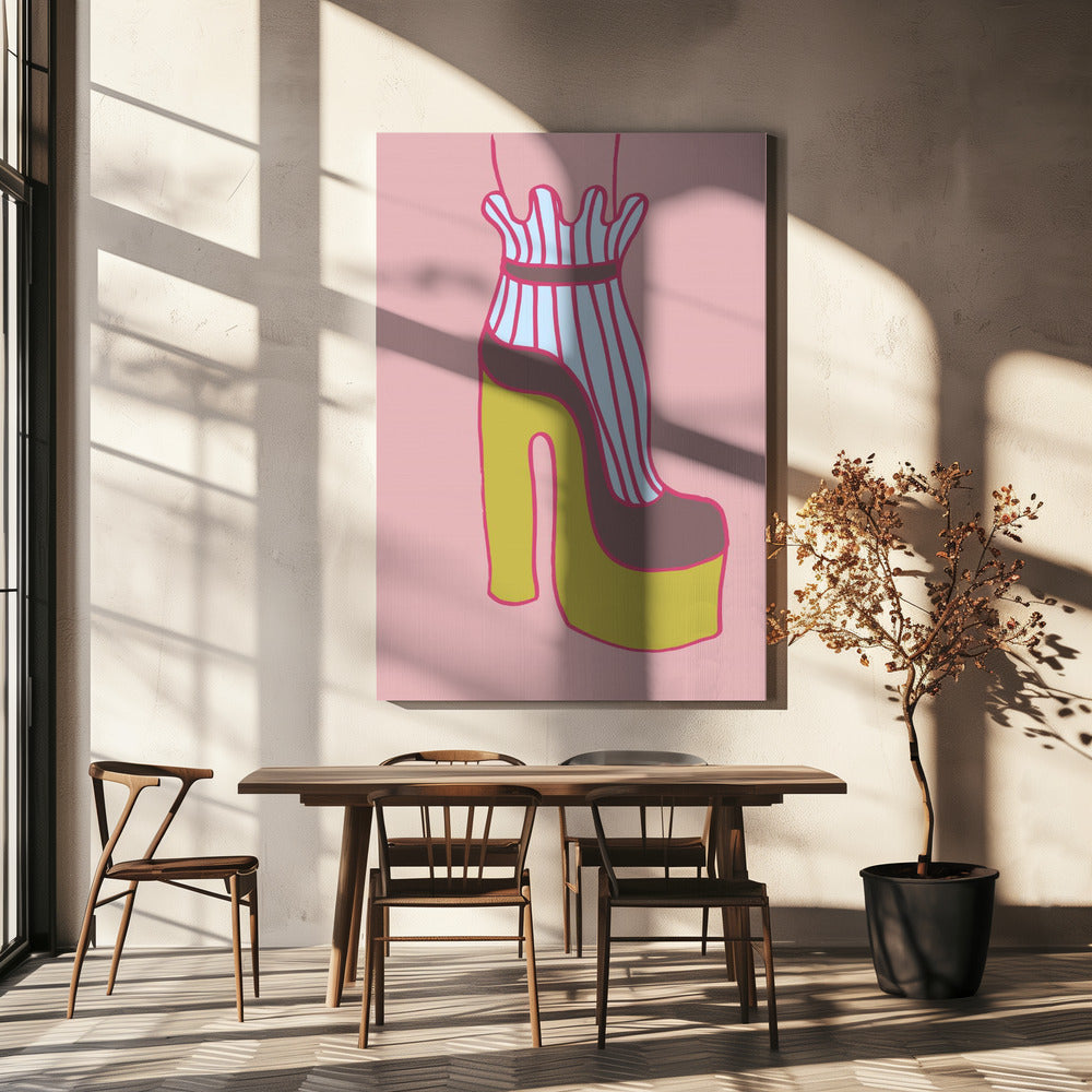 Yellow Heel 02 | Canvas