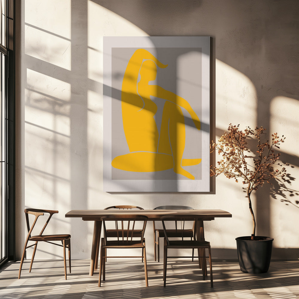 Yellow Figure | Canvas
