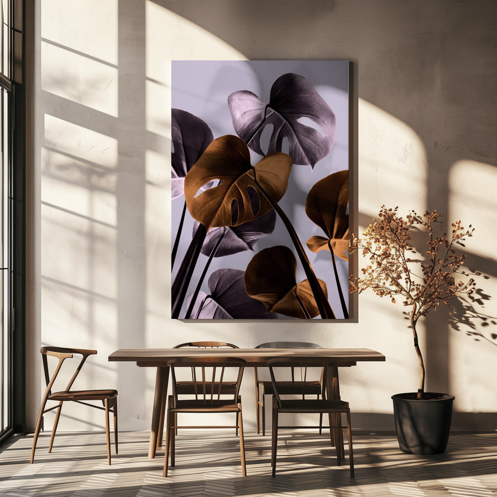 Monstera Purple 01 | Canvas
