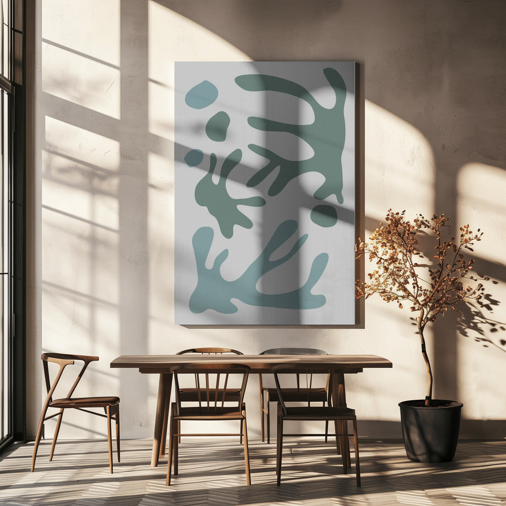 Seaweed Teal No 1 | Canvas