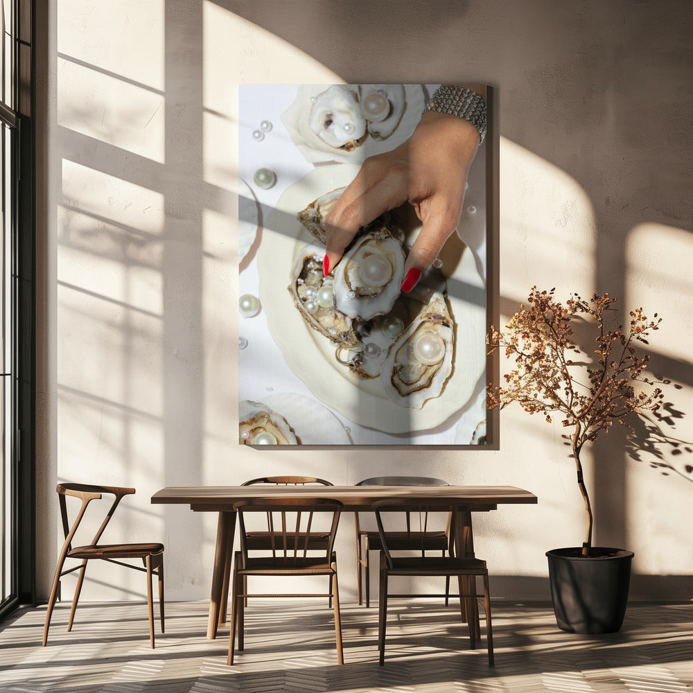 Oysters &amp; Pearls No 02 | Canvas