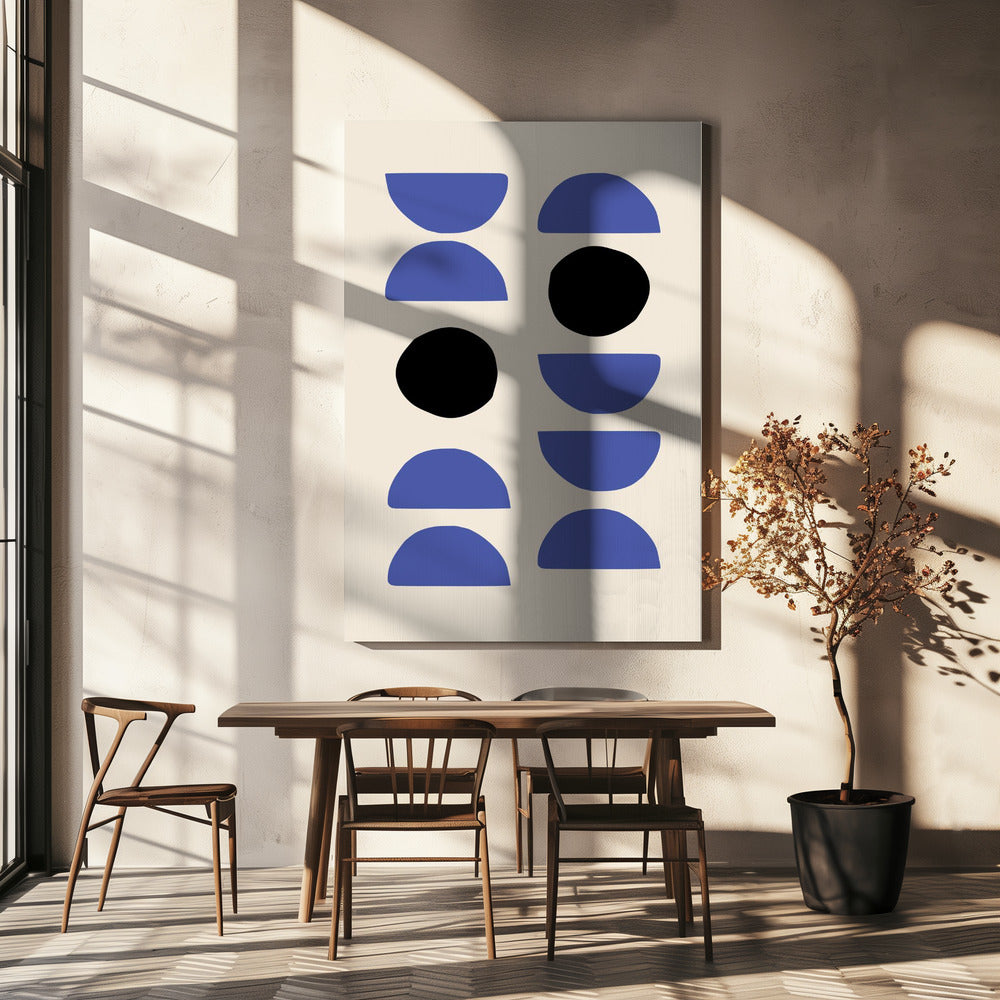 Blue Shapes | Canvas