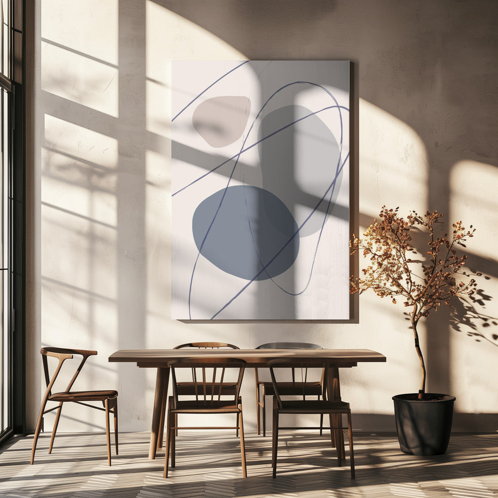 New Shapes Blue No 2 | Canvas