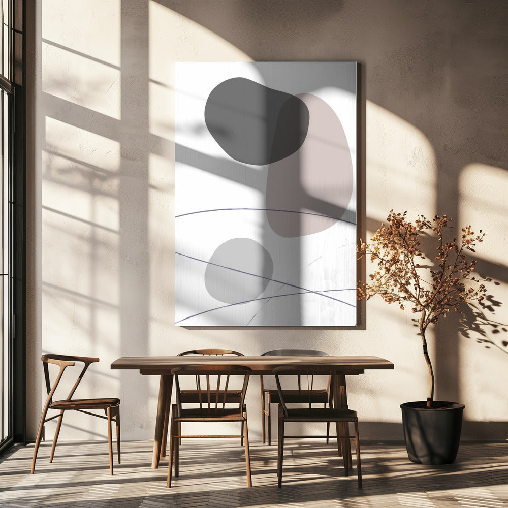 New Shapes Beige 03 | Canvas