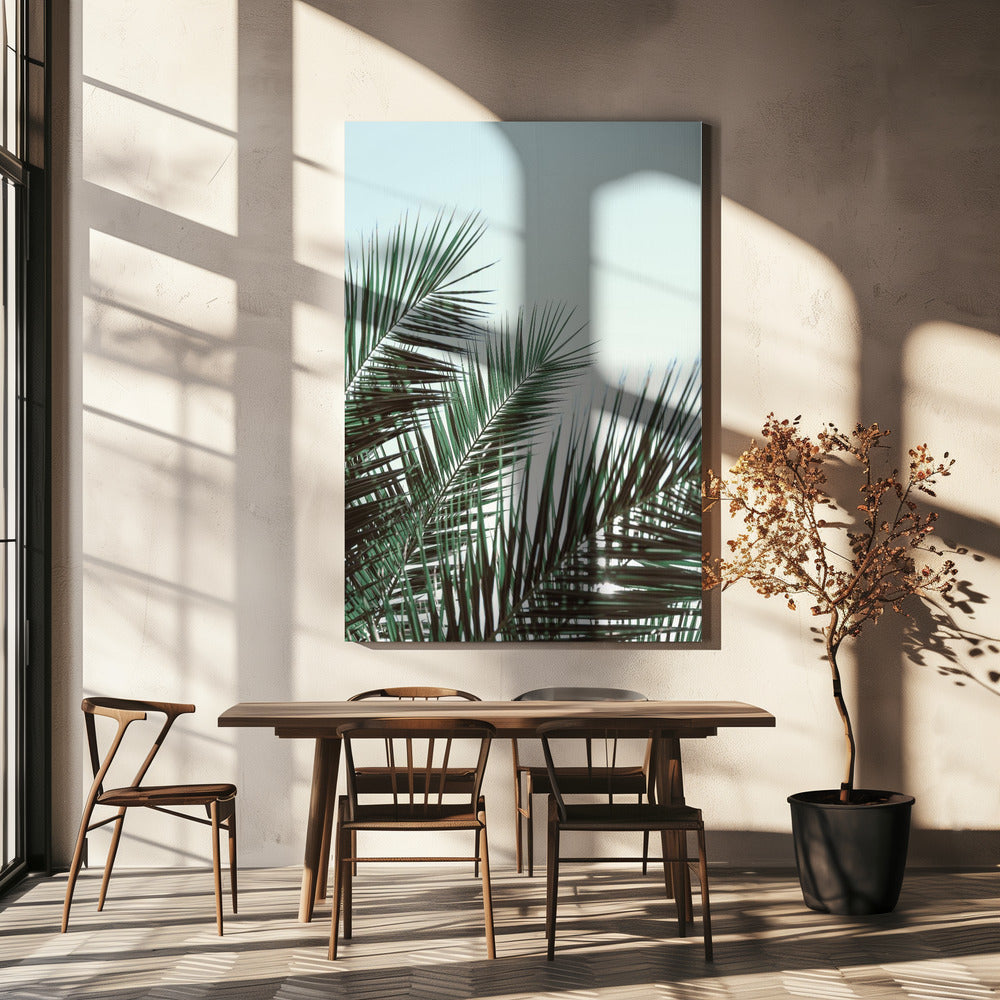 Palm leaves, sky_1 | Canvas