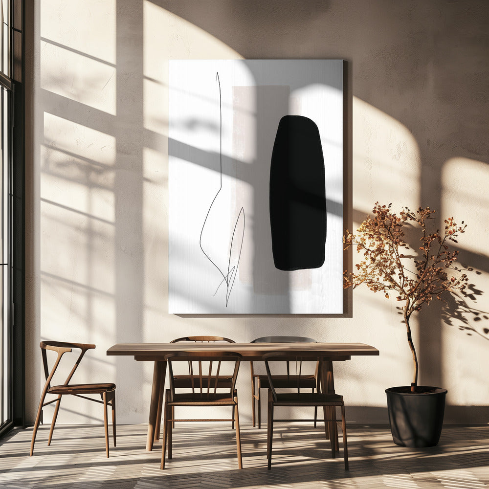 Black And Gray Shapes | Canvas