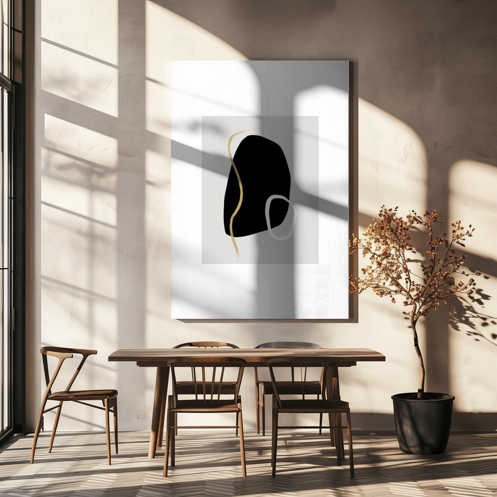 Bold Black Shapes | Canvas