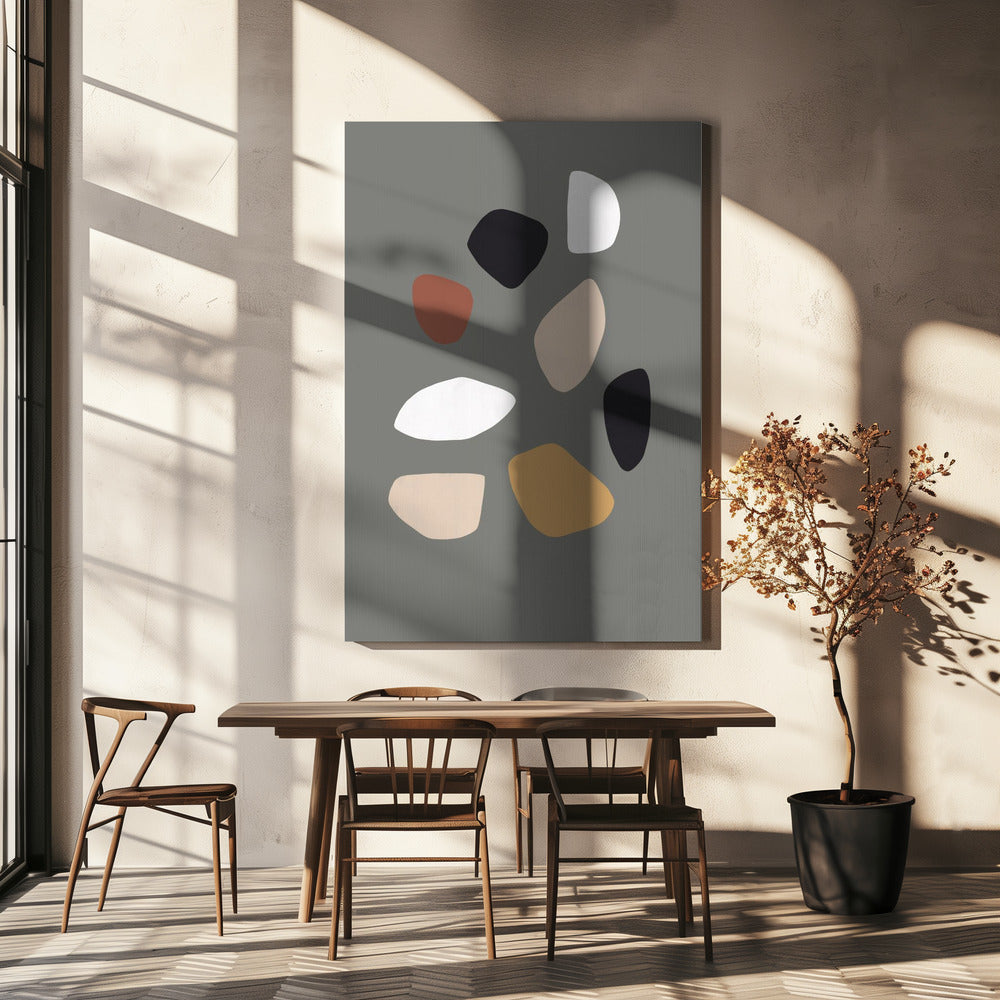 Earthy Shapes Dance | Canvas