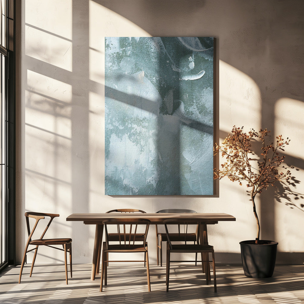 Green and White Acrylic | Canvas