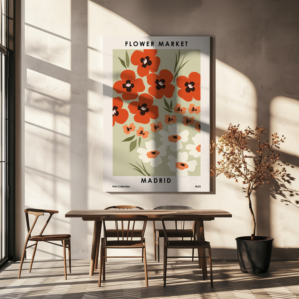 Flower Market Madrid | Canvas
