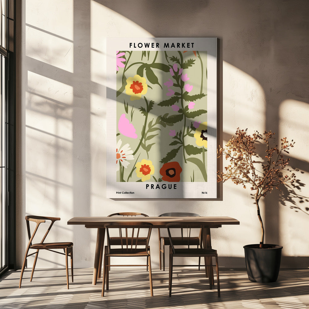 Flower Market Prague | Canvas