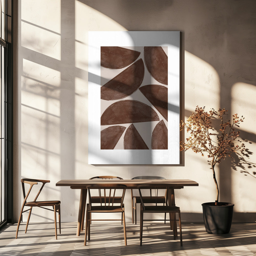 Earthy Crescents | Canvas