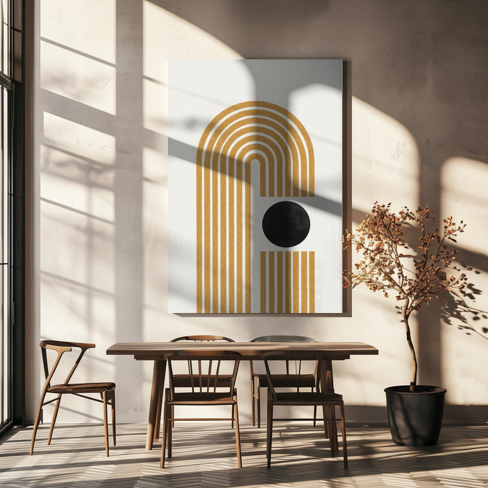 Golden Echo Paths | Canvas