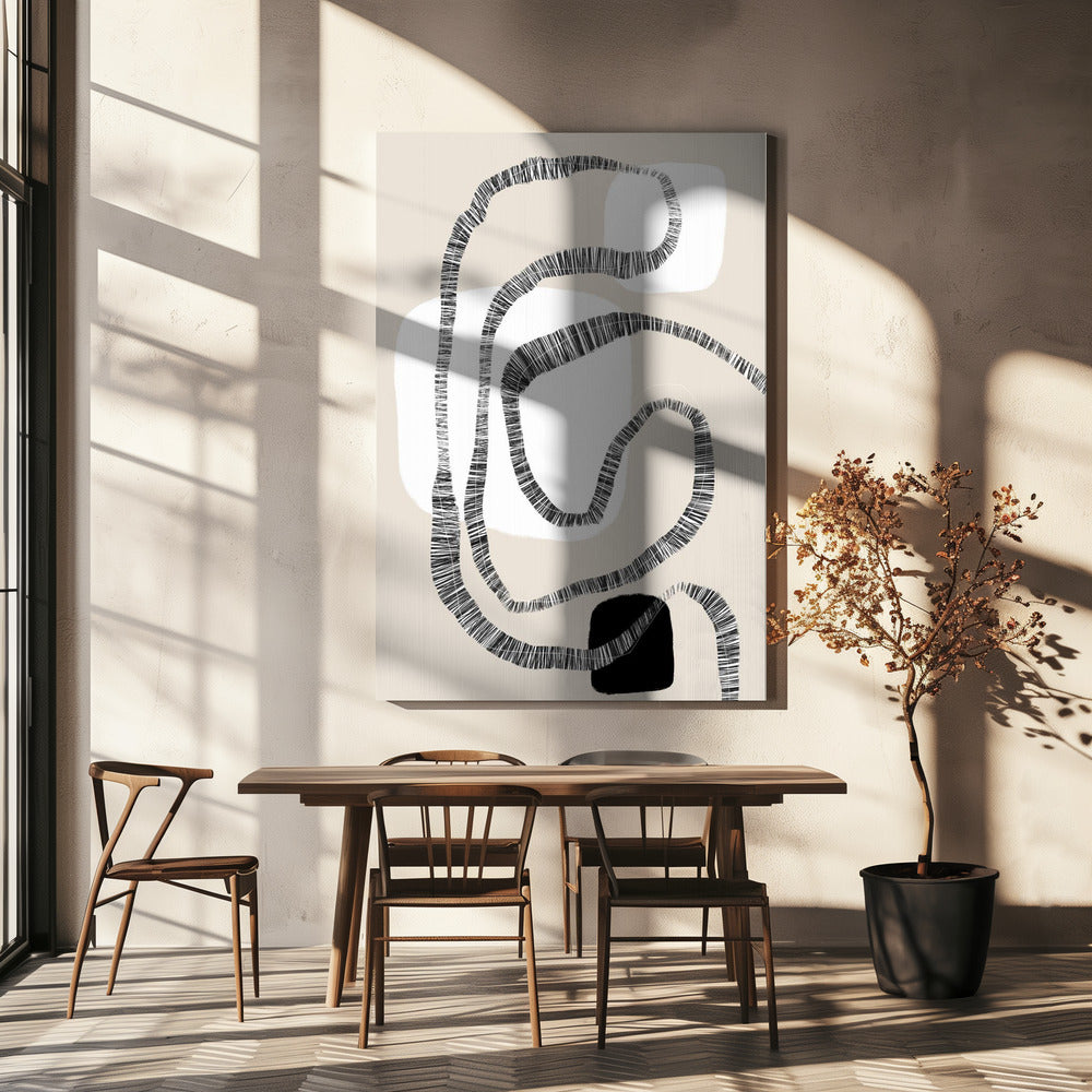 Monochrome Paths | Canvas