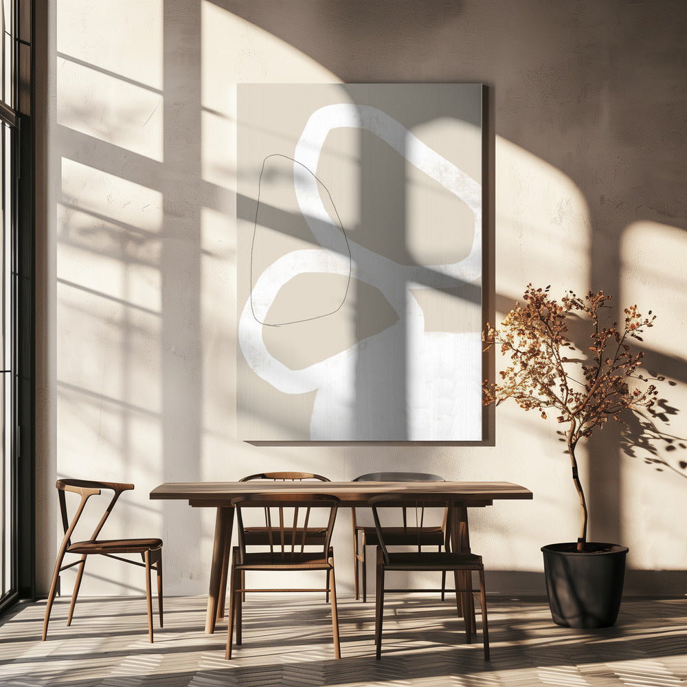 Intertwined Organic Shapes | Canvas