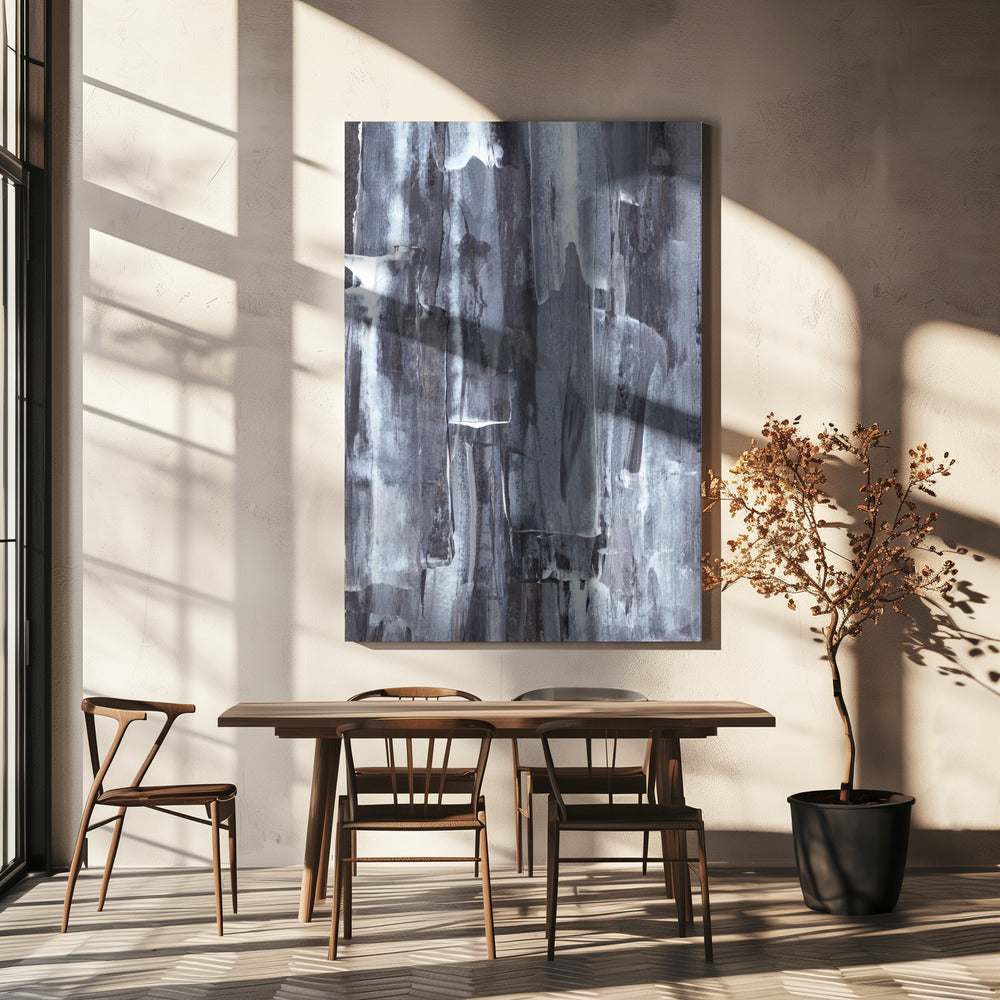 Streaks of Gray and White | Canvas