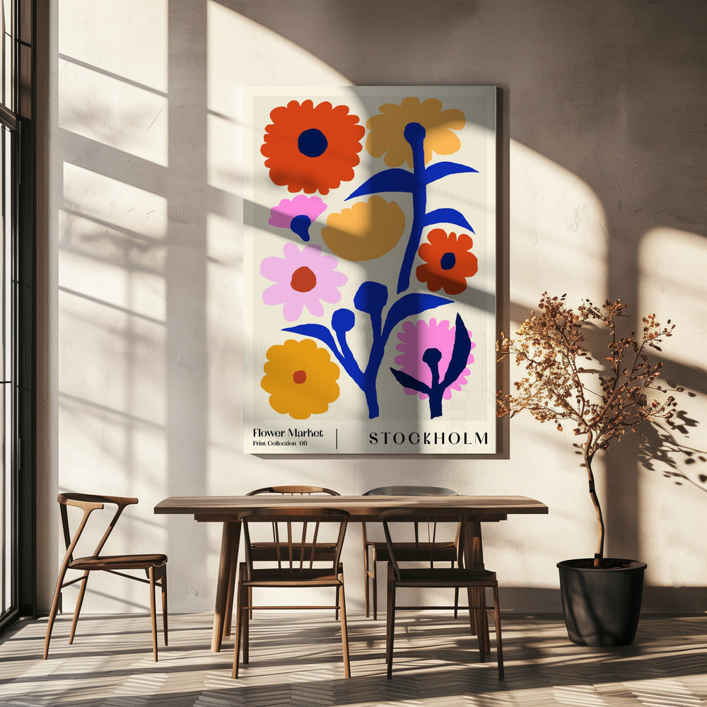 Flower Market. Stockholm | Canvas