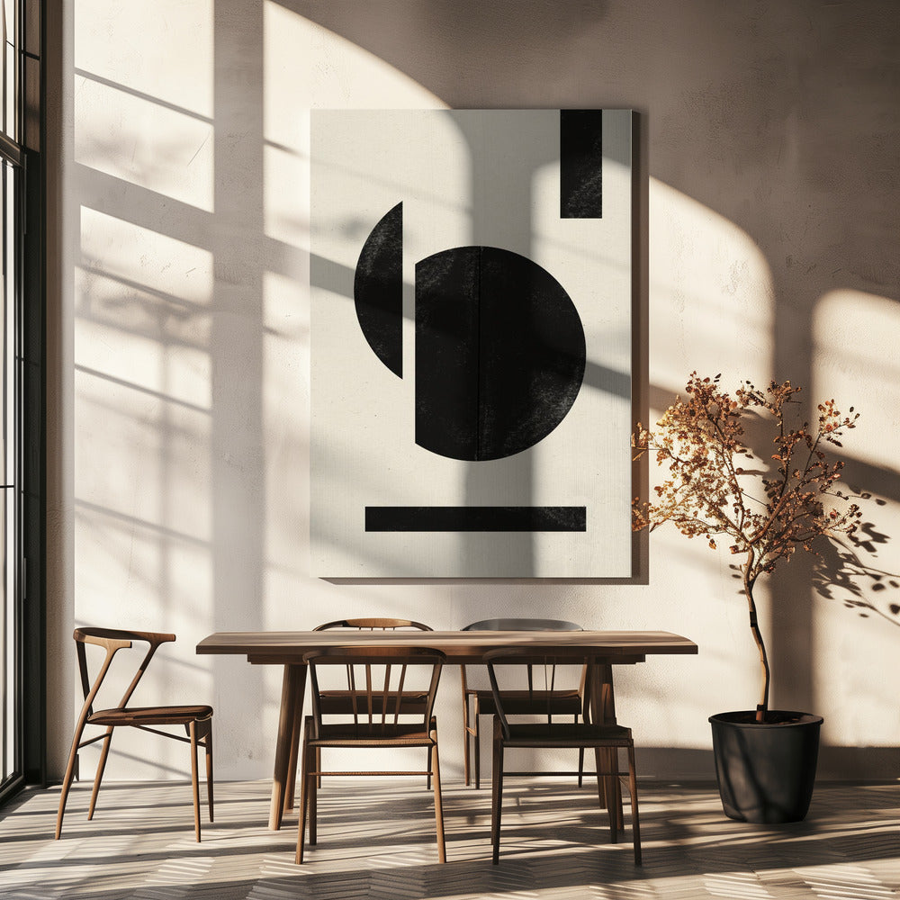 Geometric Contrast | Canvas