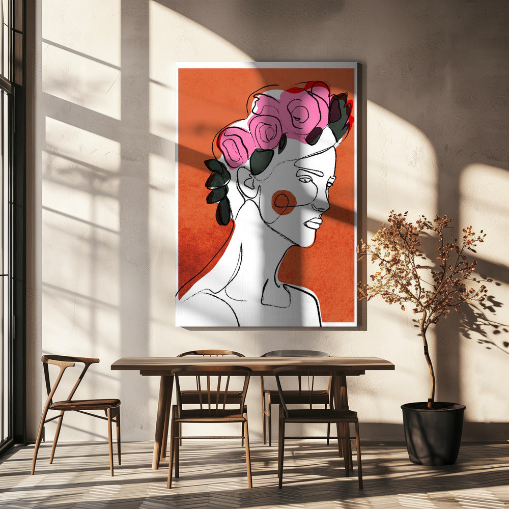 Floral Contemplation | Canvas
