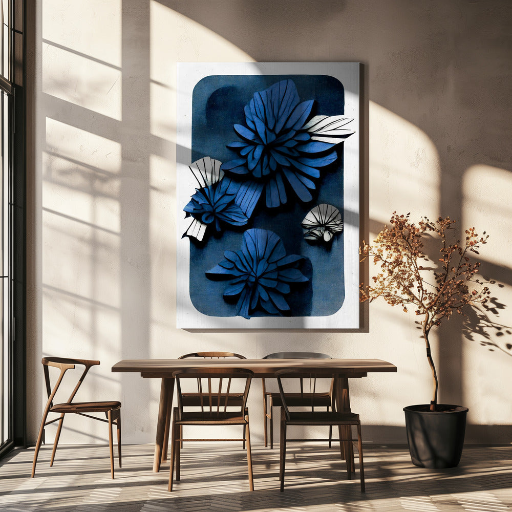 Blue Blossom Depth | Canvas