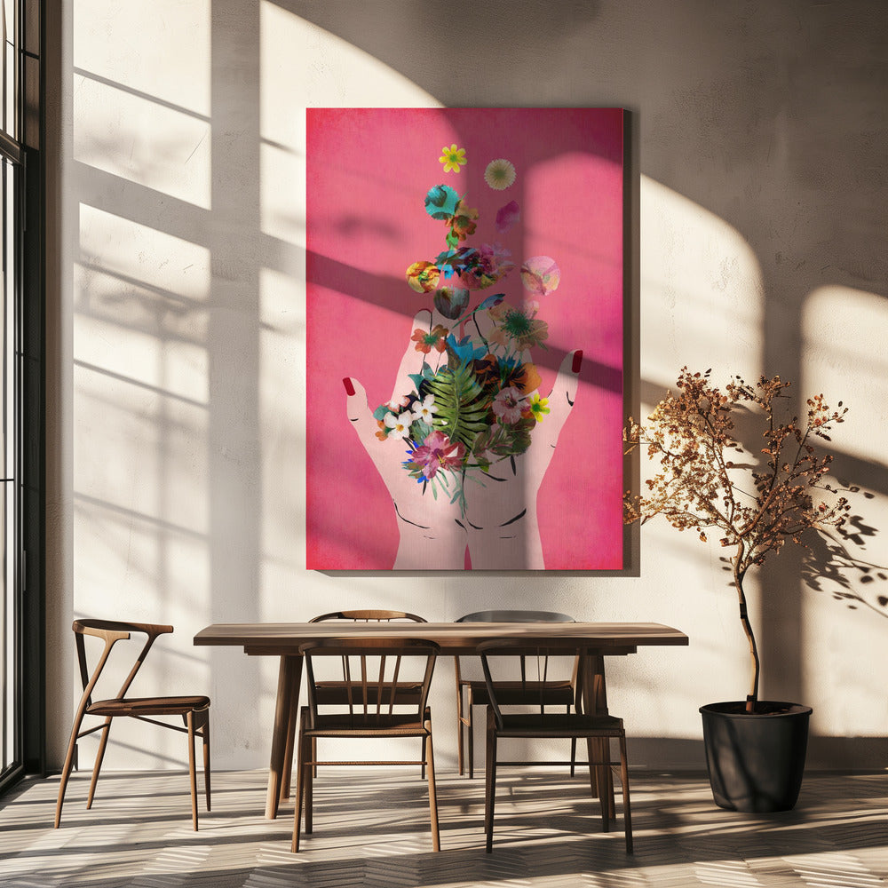 Blooming in Hands | Canvas