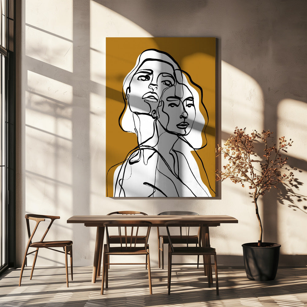 Interwoven Faces | Canvas