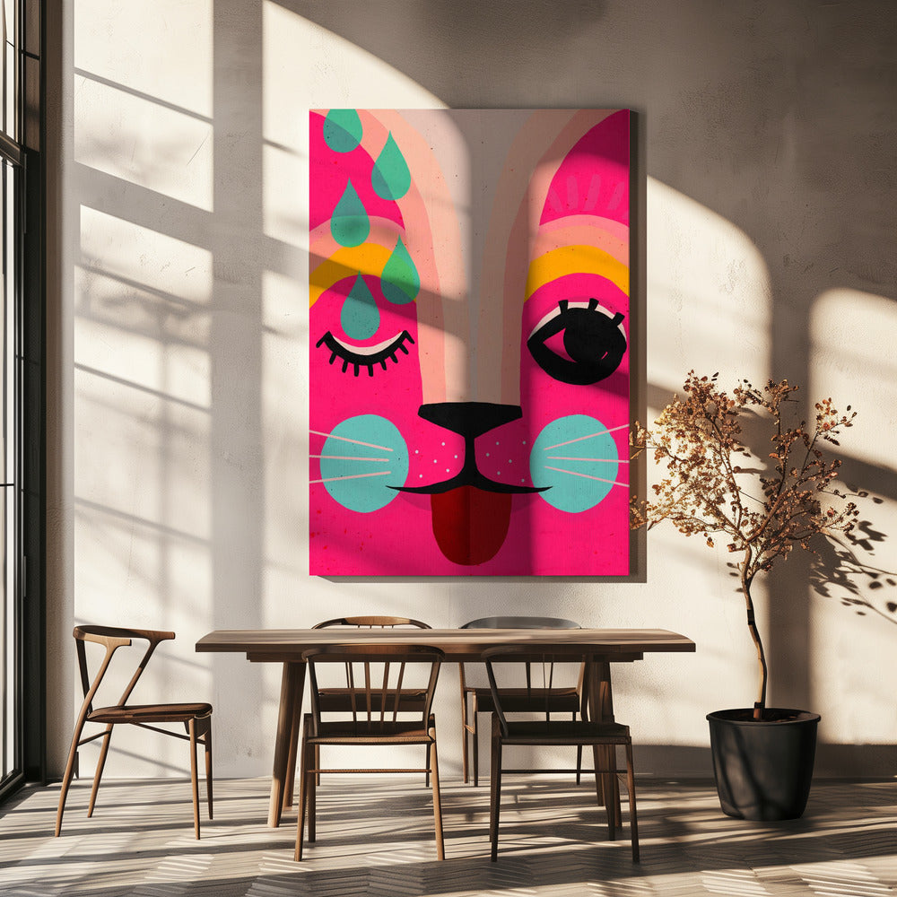 Vibrant Feline Dreams | Canvas