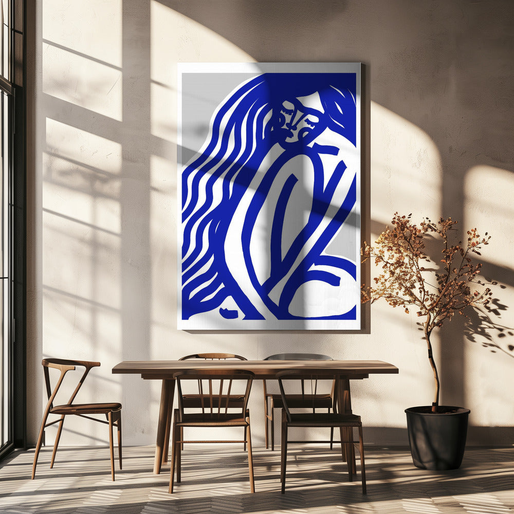 Blue Contours | Canvas