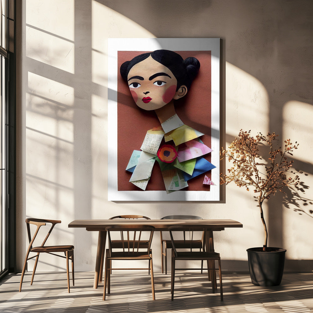Paper Portrait Blossom | Canvas