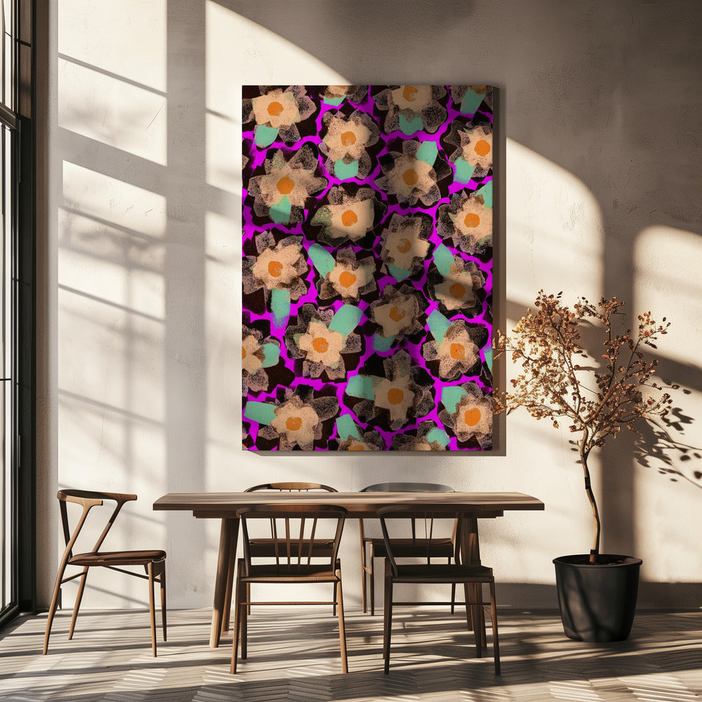 Vibrant Petal Dance | Canvas