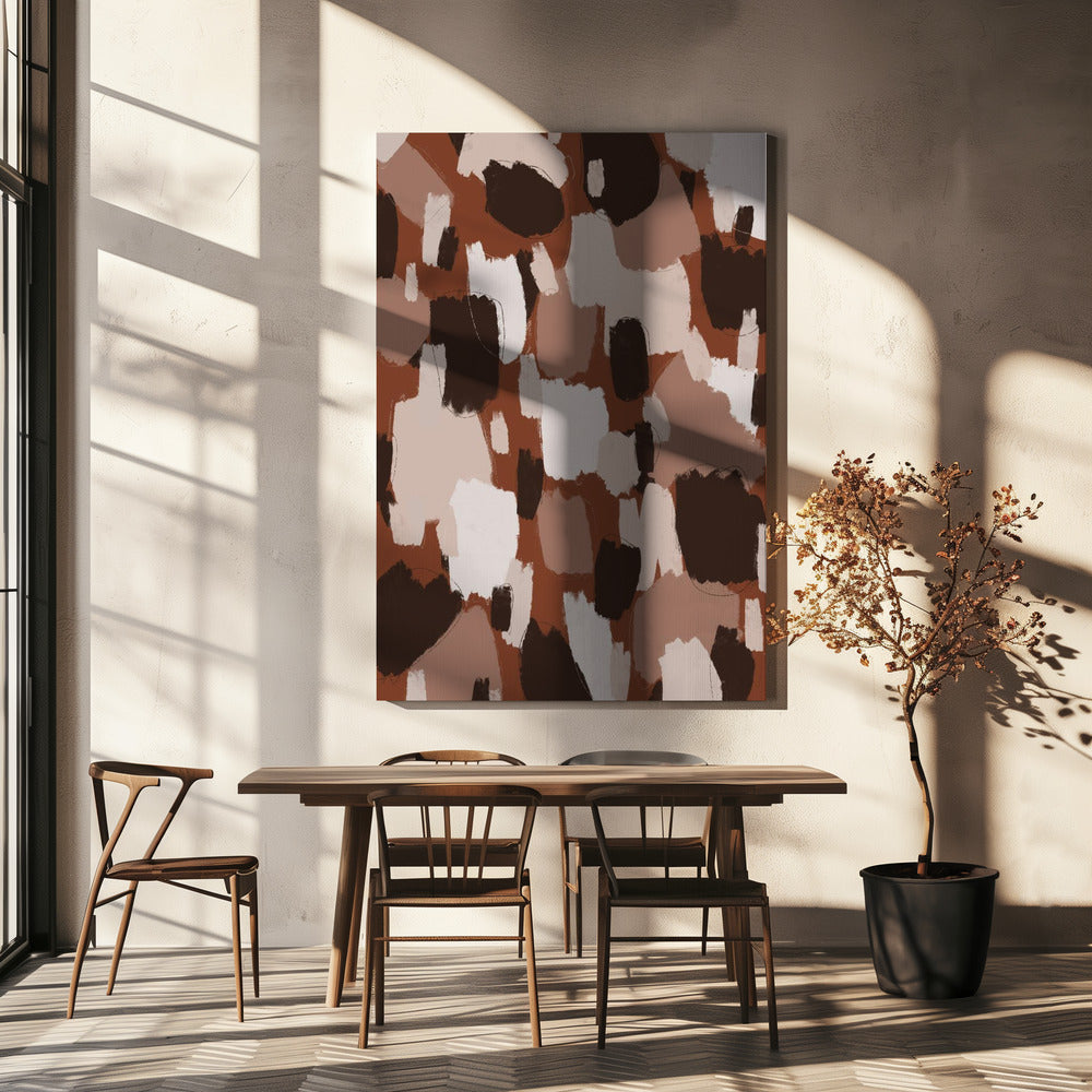 Earthy Brush Strokes | Canvas